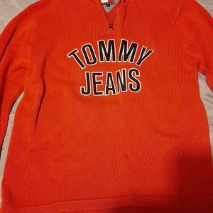 Tommy Jeans Zipper Turtleneck Sweater Large